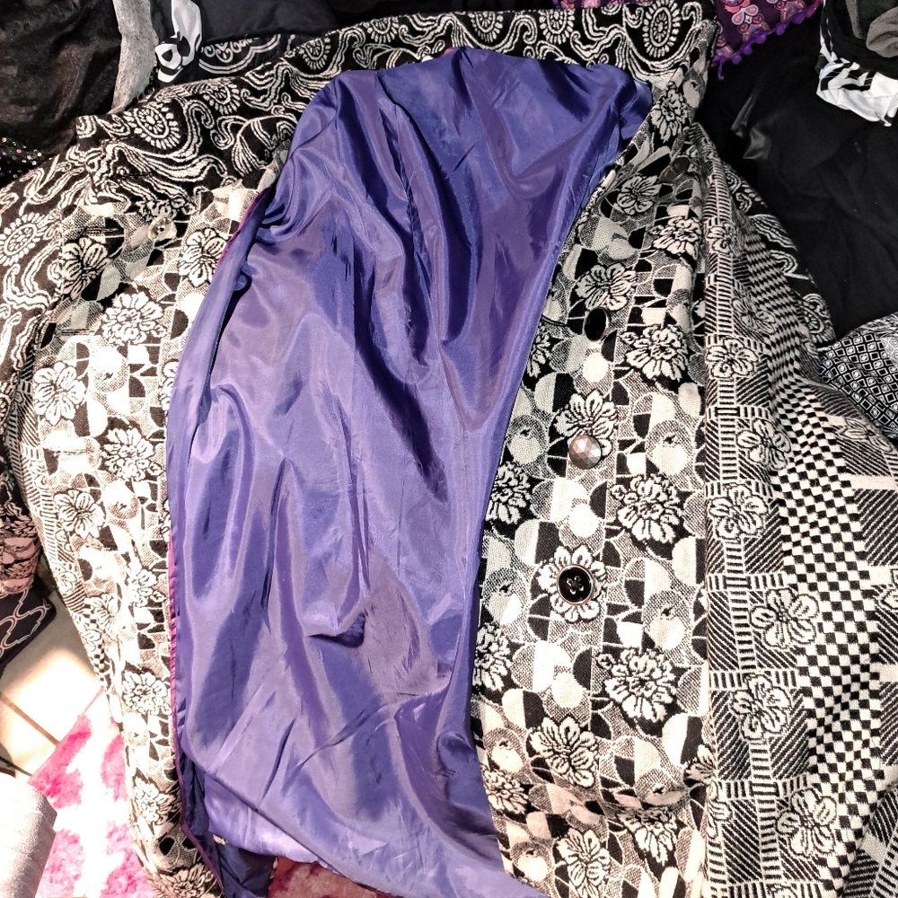 Joe Brown Dramatically Patterned Overcoat - image 5